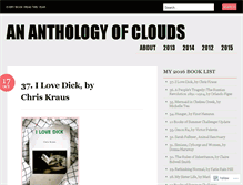 Tablet Screenshot of ananthologyofclouds.com